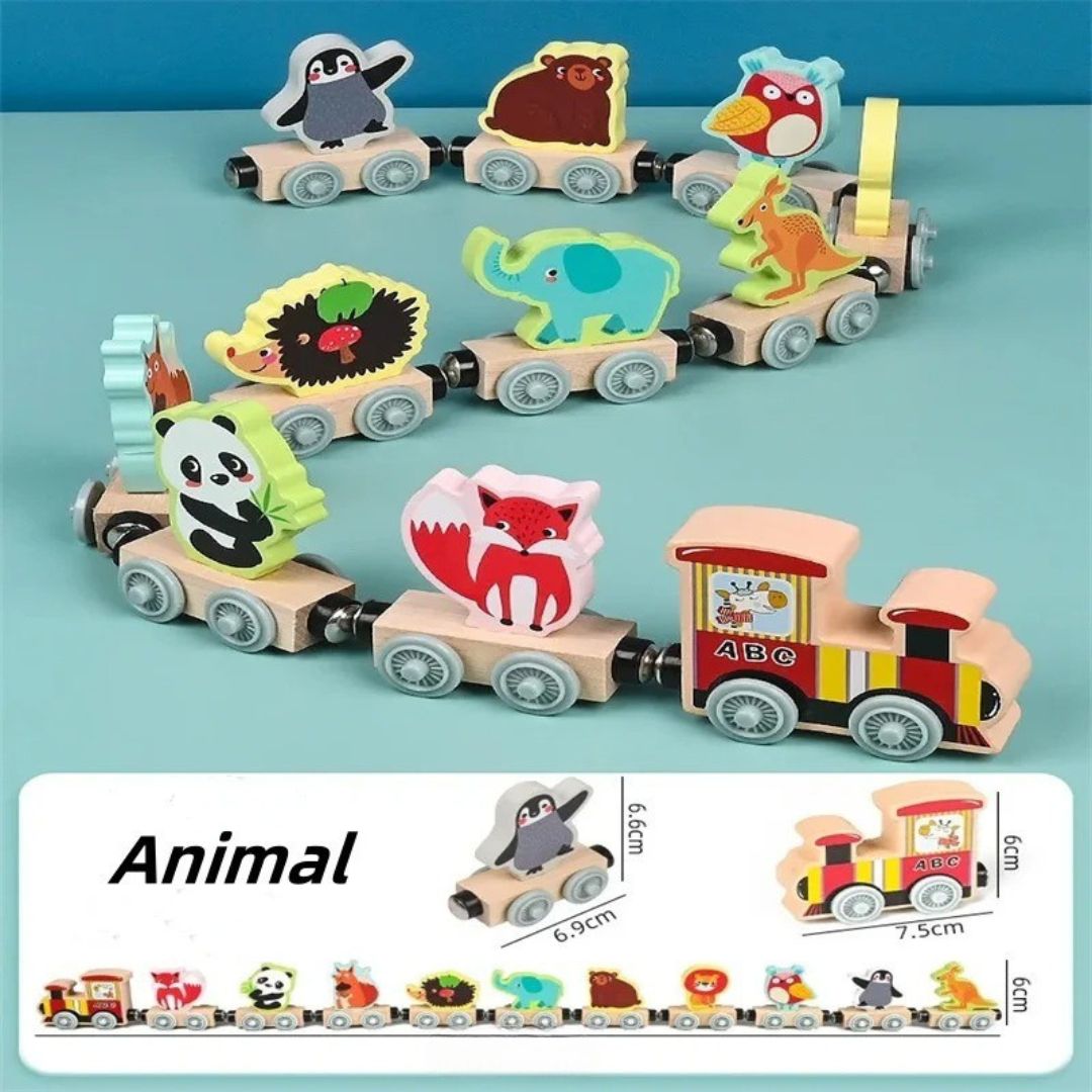 train-en-bois-variante-animaux-foret