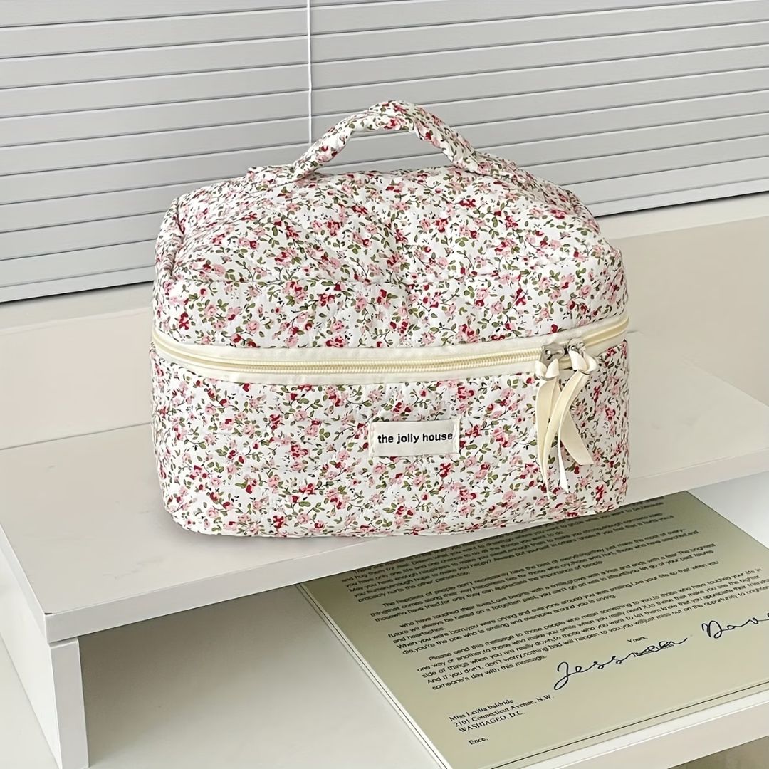 trousse-de-toilette-femme-fleurs-rouges-vertes-grande
