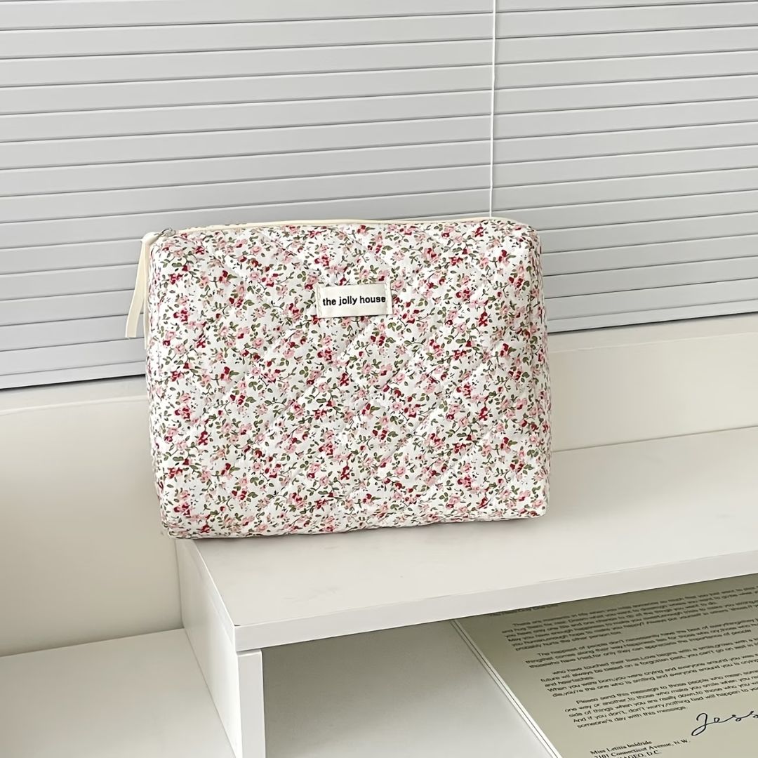 trousse-de-toilette-femme-fleurs-rouges-vertes-moyenne