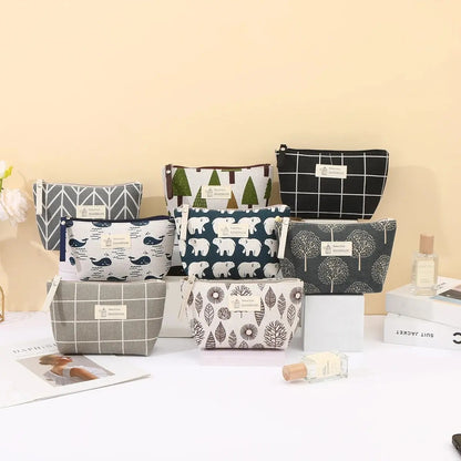 Trousse de toilette | Funny™ Gris et blanc