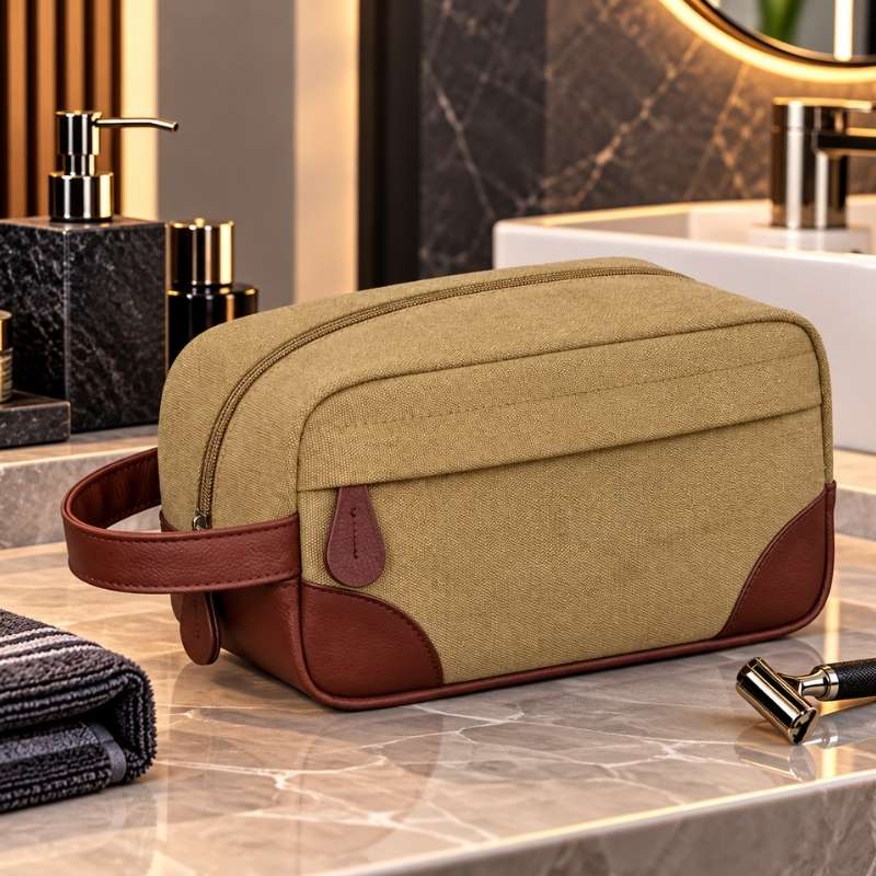 trousse-de-voyage-homme-kaki