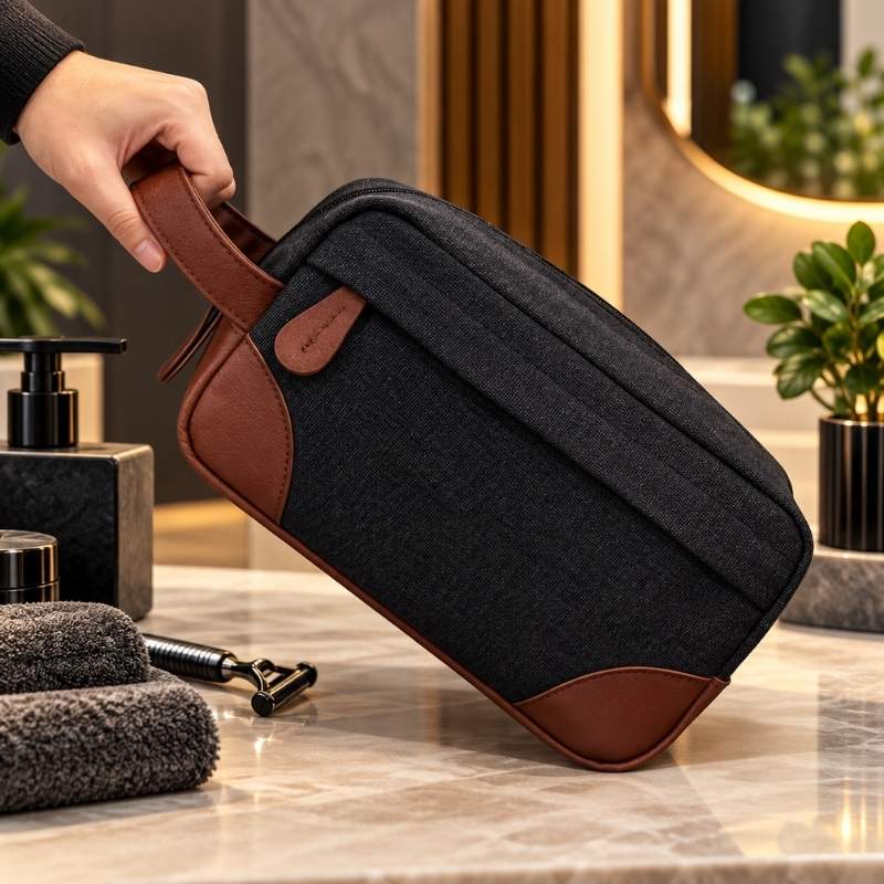 trousse-voyage-homme-noire-tendance